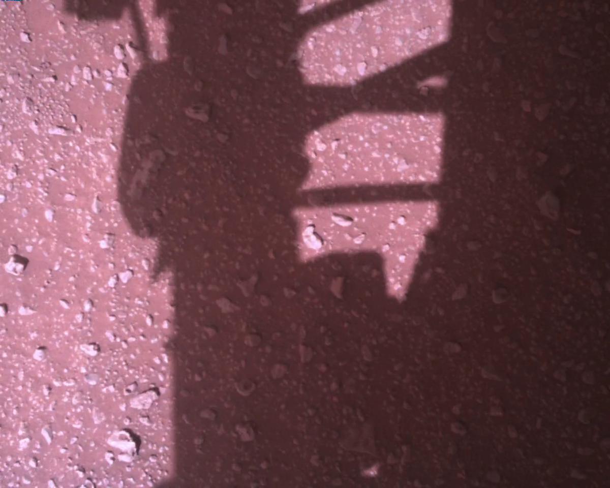 This image was taken by EDL_RDCAM onboard NASA's Mars rover Perseverance on Sol 394