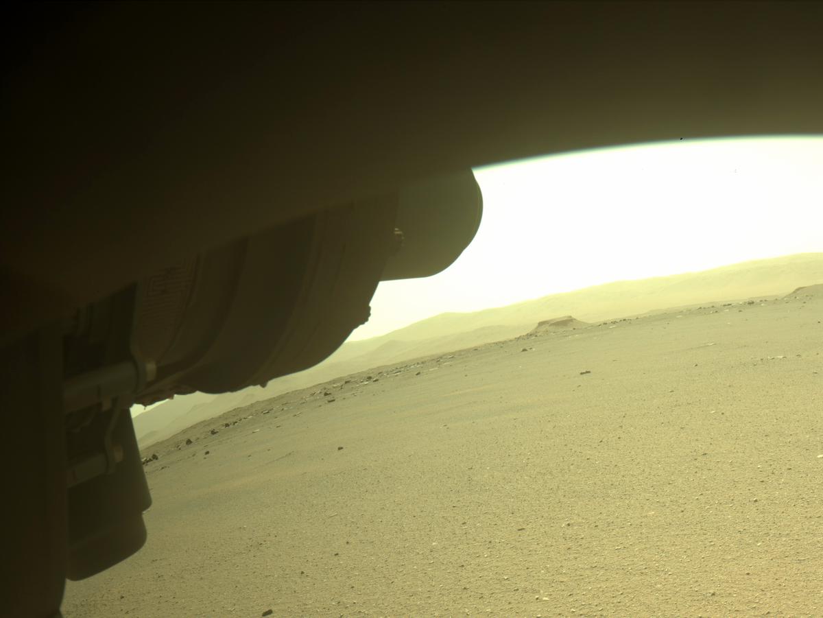 This image was taken by FRONT_HAZCAM_LEFT_A onboard NASA's Mars rover Perseverance on Sol 394