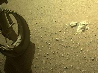 View image taken on Mars, Mars Perseverance Sol 394: Front Left Hazard Avoidance Camera (Hazcam)