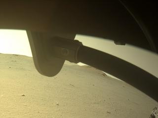 View image taken on Mars, Mars Perseverance Sol 394: Front Right Hazard Avoidance Camera (Hazcam)