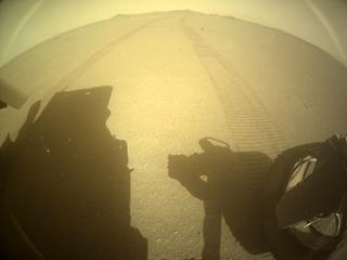 View image taken on Mars, Mars Perseverance Sol 394: Rear Right Hazard Avoidance Camera (Hazcam)