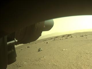View image taken on Mars, Mars Perseverance Sol 396: Front Left Hazard Avoidance Camera (Hazcam)