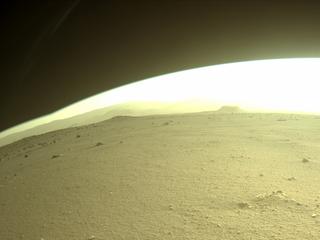 View image taken on Mars, Mars Perseverance Sol 398: Front Right Hazard Avoidance Camera (Hazcam)