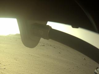 View image taken on Mars, Mars Perseverance Sol 398: Front Right Hazard Avoidance Camera (Hazcam)