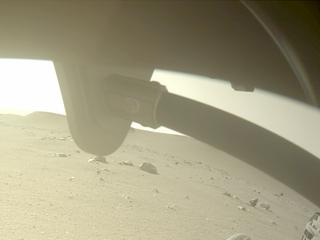 View image taken on Mars, Mars Perseverance Sol 400: Front Right Hazard Avoidance Camera (Hazcam)