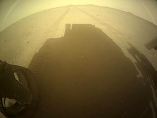 View image taken on Mars, Mars Perseverance Sol 400: Rear Left Hazard Avoidance Camera (Hazcam)