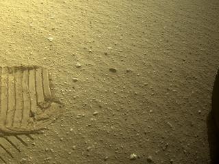 View image taken on Mars, Mars Perseverance Sol 401: Front Left Hazard Avoidance Camera (Hazcam)