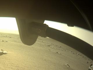 View image taken on Mars, Mars Perseverance Sol 401: Front Right Hazard Avoidance Camera (Hazcam)