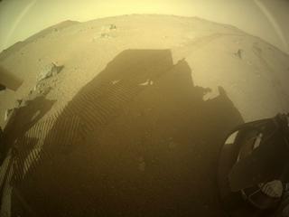 View image taken on Mars, Mars Perseverance Sol 401: Rear Right Hazard Avoidance Camera (Hazcam)