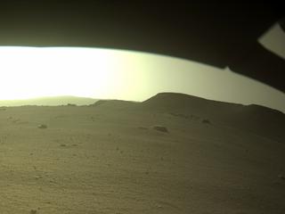 View image taken on Mars, Mars Perseverance Sol 402: Front Left Hazard Avoidance Camera (Hazcam)