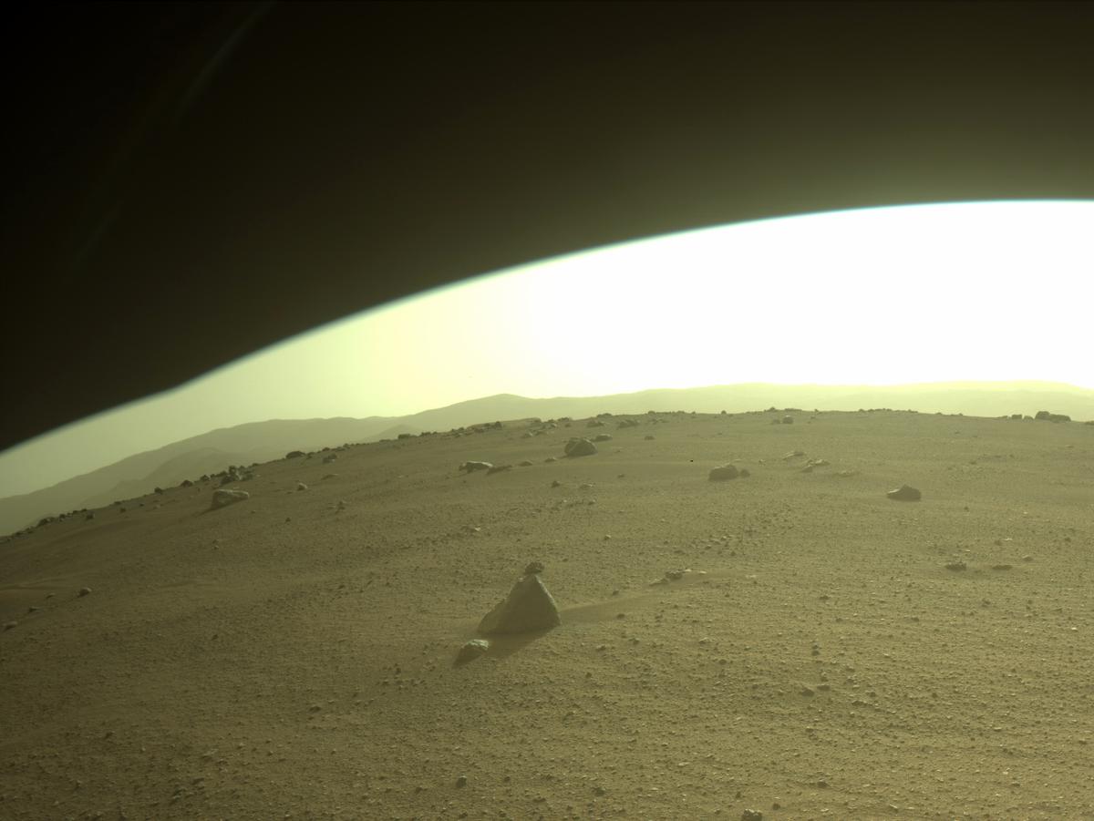 This image was taken by FRONT_HAZCAM_RIGHT_A onboard NASA's Mars rover Perseverance on Sol 402