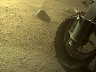 View image taken on Mars, Mars Perseverance Sol 402: Front Right Hazard Avoidance Camera (Hazcam)