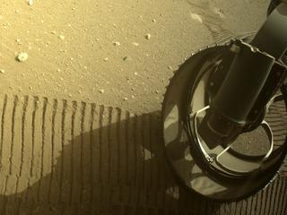 View image taken on Mars, Mars Perseverance Sol 405: Front Right Hazard Avoidance Camera (Hazcam)