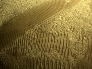 View image taken on Mars, Mars Perseverance Sol 405: Front Right Hazard Avoidance Camera (Hazcam)