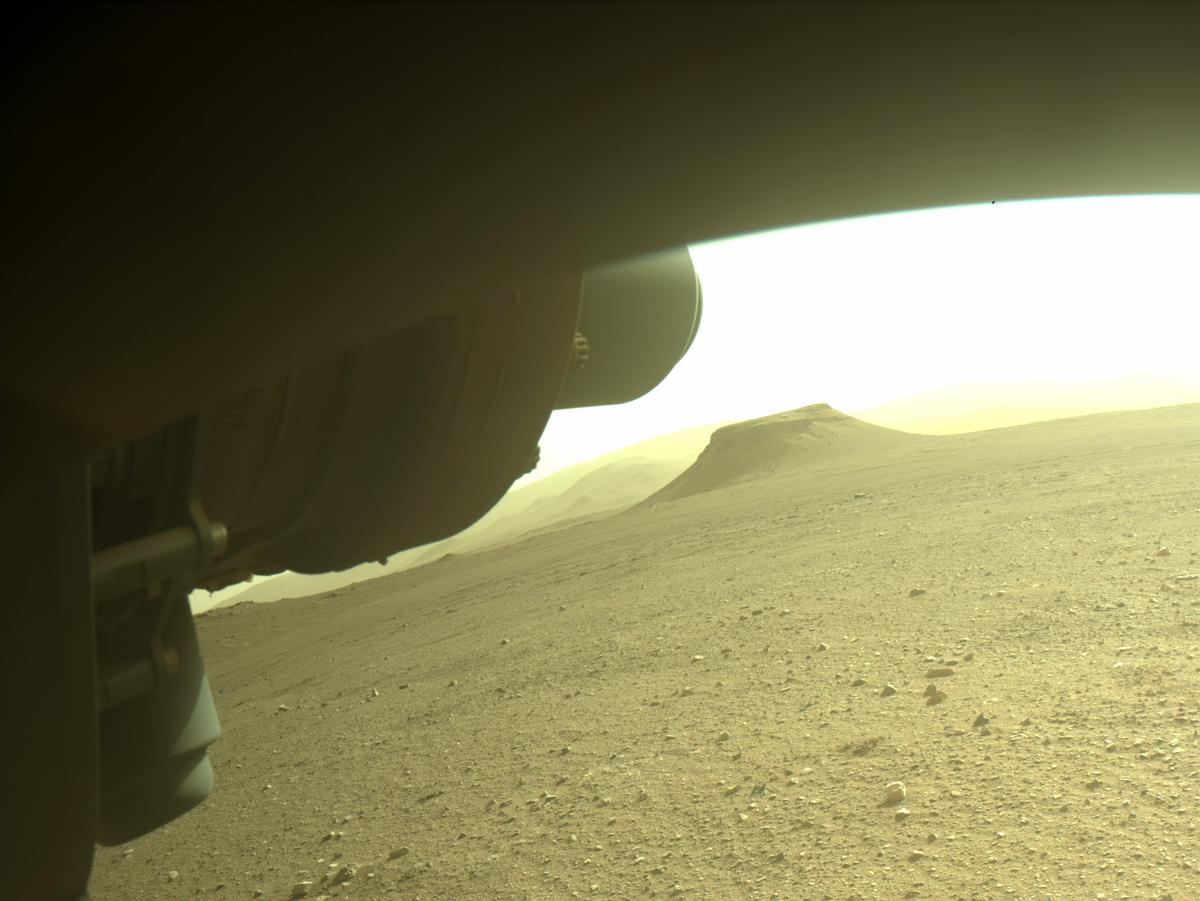 This image was taken by FRONT_HAZCAM_LEFT_A onboard NASA's Mars rover Perseverance on Sol 407