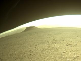 View image taken on Mars, Mars Perseverance Sol 407: Front Right Hazard Avoidance Camera (Hazcam)