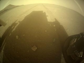 View image taken on Mars, Mars Perseverance Sol 407: Rear Right Hazard Avoidance Camera (Hazcam)