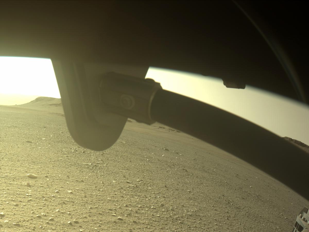 This image was taken by FRONT_HAZCAM_RIGHT_A onboard NASA's Mars rover Perseverance on Sol 408