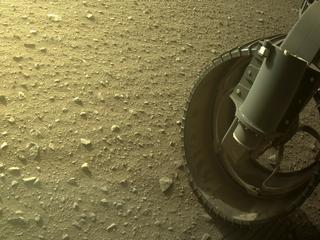 View image taken on Mars, Mars Perseverance Sol 408: Front Right Hazard Avoidance Camera (Hazcam)