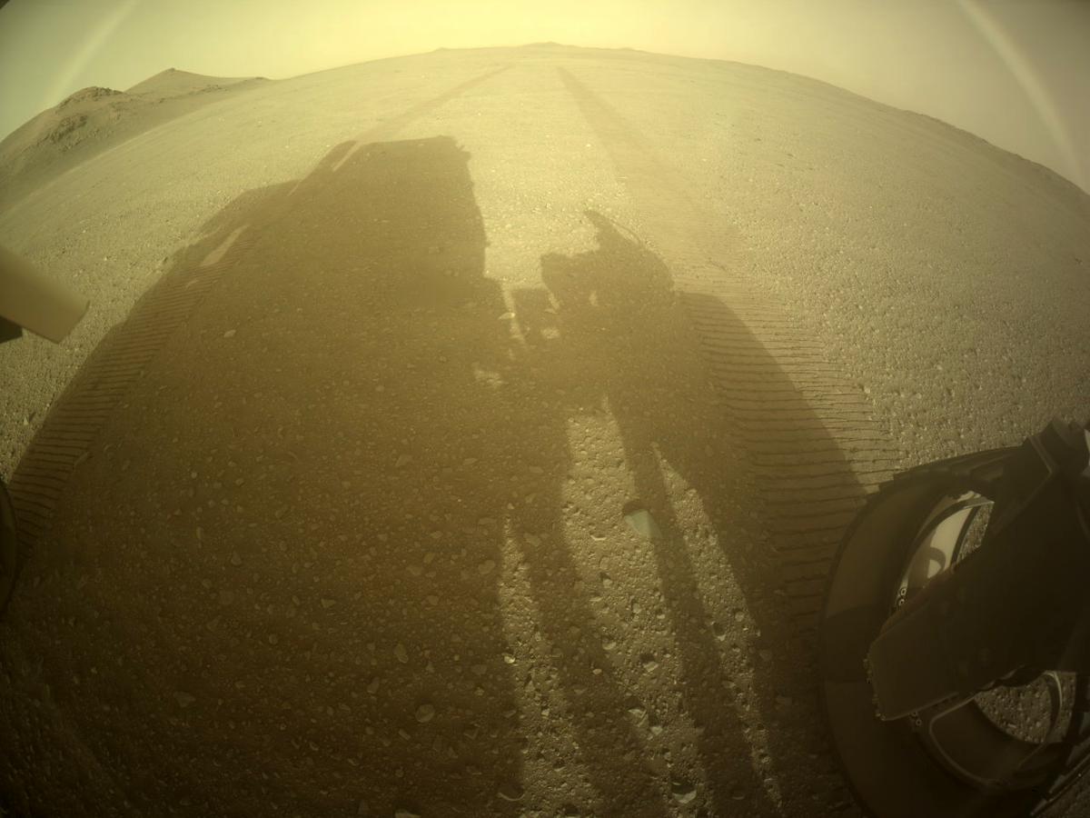 This image was taken by REAR_HAZCAM_RIGHT onboard NASA's Mars rover Perseverance on Sol 408