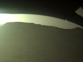 View image taken on Mars, Mars Perseverance Sol 409: Front Left Hazard Avoidance Camera (Hazcam)