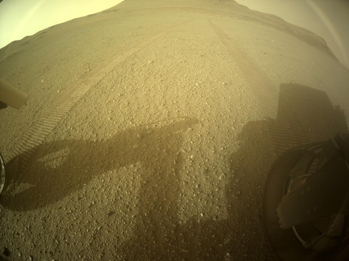 This image was taken by REAR_HAZCAM_RIGHT onboard NASA's Mars rover Perseverance on Sol 413