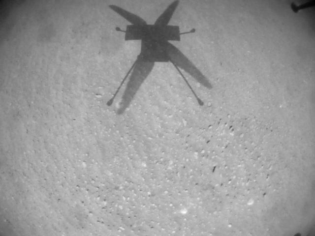 This image was taken by HELI_NAV onboard NASA's Mars rover Perseverance on Sol 414