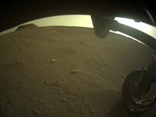 View image taken on Mars, Mars Perseverance Sol 415: Front Right Hazard Avoidance Camera (Hazcam)