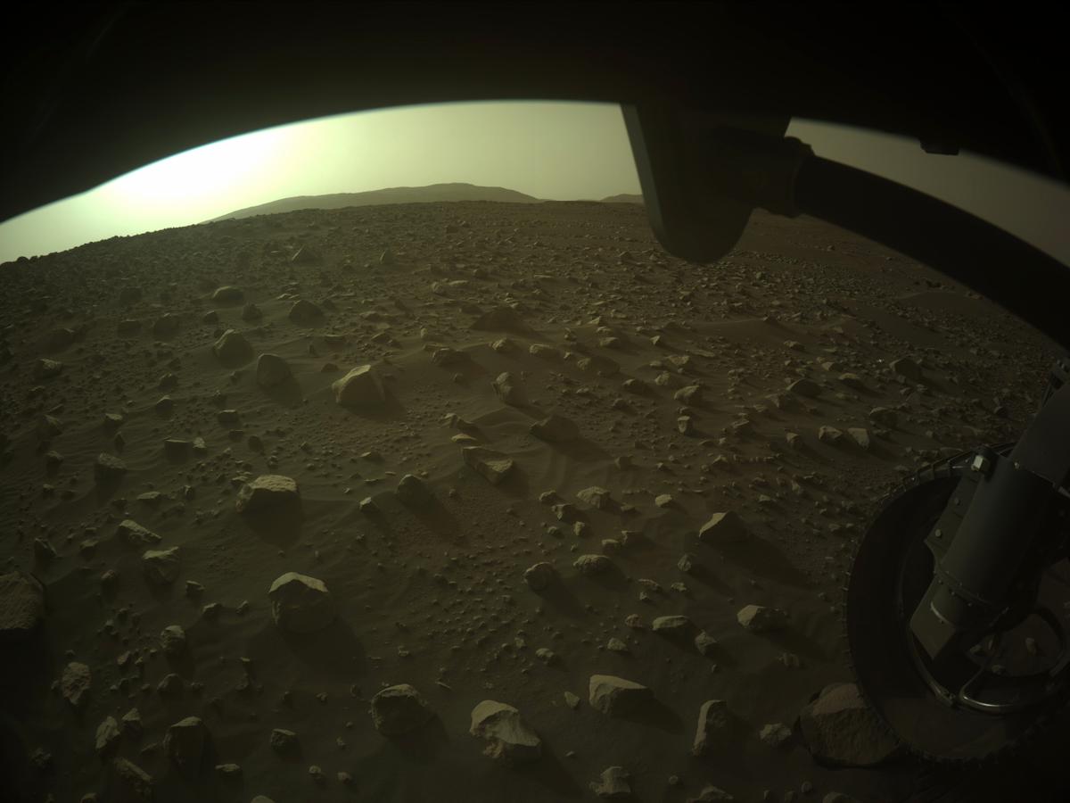 This image was taken by FRONT_HAZCAM_RIGHT_A onboard NASA's Mars rover Perseverance on Sol 418