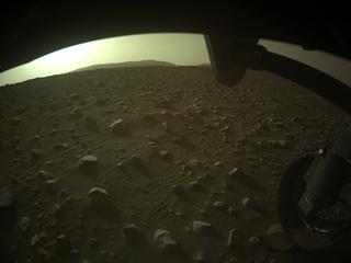 View image taken on Mars, Mars Perseverance Sol 418: Front Right Hazard Avoidance Camera (Hazcam)