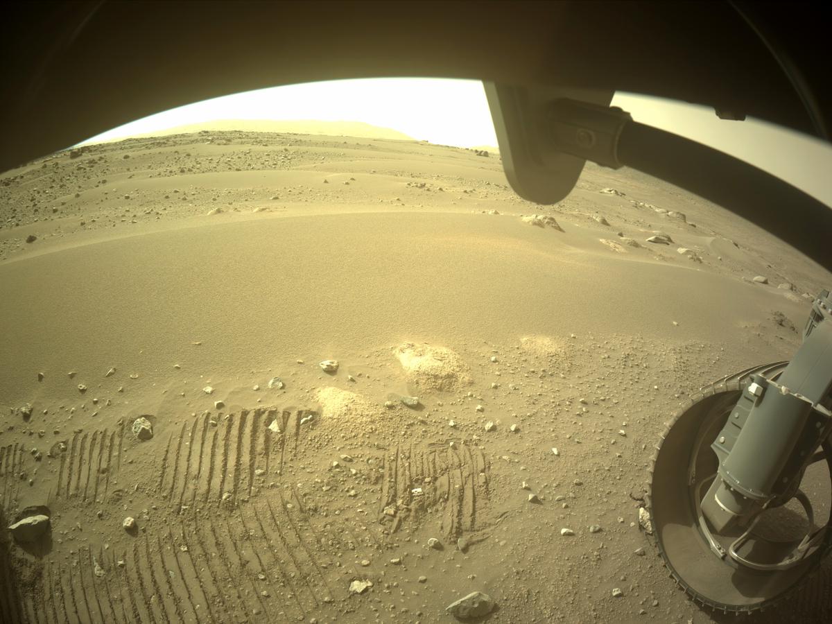 This image was taken by FRONT_HAZCAM_RIGHT_A onboard NASA's Mars rover Perseverance on Sol 420