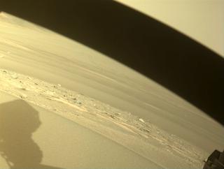 View image taken on Mars, Mars Perseverance Sol 422: Front Right Hazard Avoidance Camera (Hazcam)