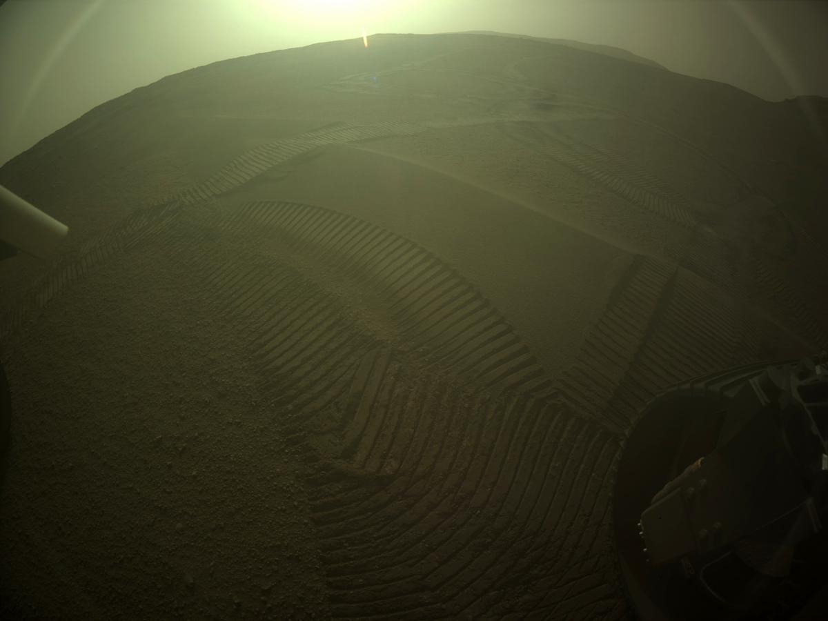 This image was taken by REAR_HAZCAM_RIGHT onboard NASA's Mars rover Perseverance on Sol 426