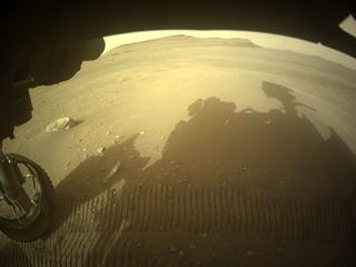 View image taken on Mars, Mars Perseverance Sol 427: Front Left Hazard Avoidance Camera (Hazcam)