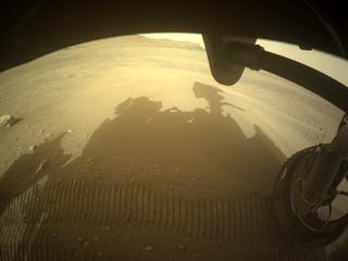 View image taken on Mars, Mars Perseverance Sol 427: Front Right Hazard Avoidance Camera (Hazcam)