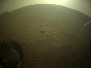 View image taken on Mars, Mars Perseverance Sol 427: Rear Left Hazard Avoidance Camera (Hazcam)