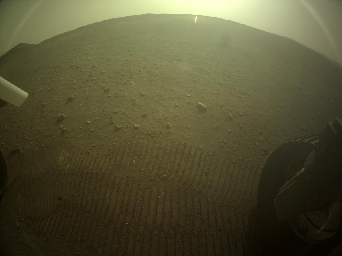 This image was taken by REAR_HAZCAM_RIGHT onboard NASA's Mars rover Perseverance on Sol 427
