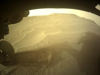 View image taken on Mars, Mars Perseverance Sol 428: Front Left Hazard Avoidance Camera (Hazcam)