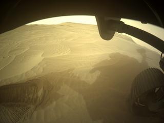 View image taken on Mars, Mars Perseverance Sol 428: Front Right Hazard Avoidance Camera (Hazcam)