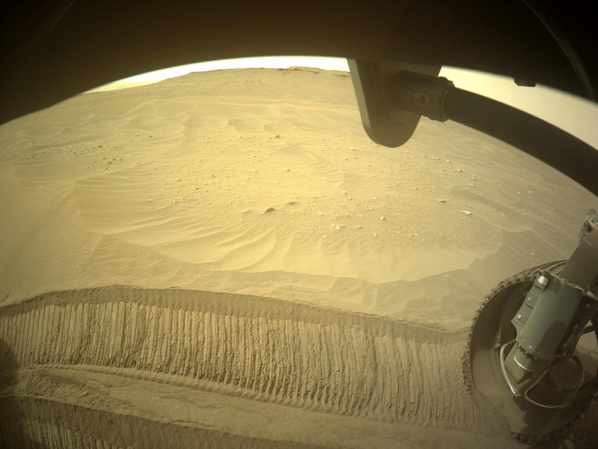 This image was taken by FRONT_HAZCAM_RIGHT_A onboard NASA's Mars rover Perseverance on Sol 430