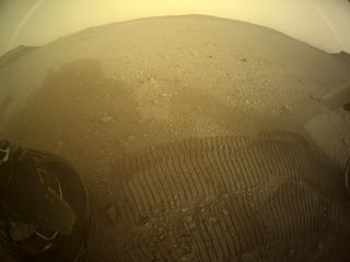 View image taken on Mars, Mars Perseverance Sol 432: Rear Left Hazard Avoidance Camera (Hazcam)