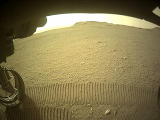 View image taken on Mars, Mars Perseverance Sol 433: Front Left Hazard Avoidance Camera (Hazcam)