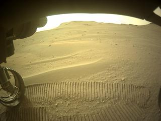 View image taken on Mars, Mars Perseverance Sol 436: Front Left Hazard Avoidance Camera (Hazcam)