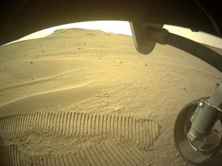 View image taken on Mars, Mars Perseverance Sol 436: Front Right Hazard Avoidance Camera (Hazcam)