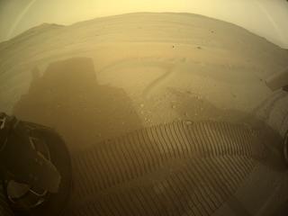 View image taken on Mars, Mars Perseverance Sol 436: Rear Left Hazard Avoidance Camera (Hazcam)