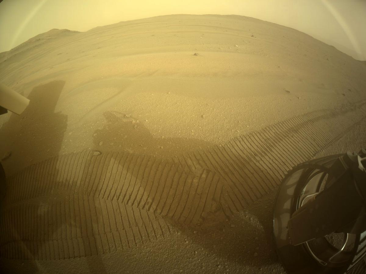 This image was taken by REAR_HAZCAM_RIGHT onboard NASA's Mars rover Perseverance on Sol 436