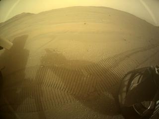 View image taken on Mars, Mars Perseverance Sol 436: Rear Right Hazard Avoidance Camera (Hazcam)