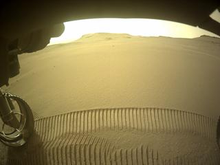 View image taken on Mars, Mars Perseverance Sol 437: Front Left Hazard Avoidance Camera (Hazcam)