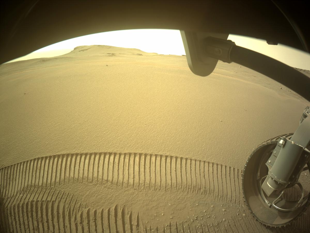 This image was taken by FRONT_HAZCAM_RIGHT_A onboard NASA's Mars rover Perseverance on Sol 437