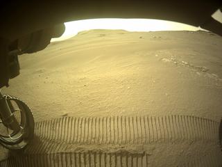 View image taken on Mars, Mars Perseverance Sol 439: Front Left Hazard Avoidance Camera (Hazcam)